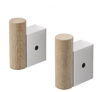 Attach Coat Hook Wandhaken Muuto Eiche - Aluminium